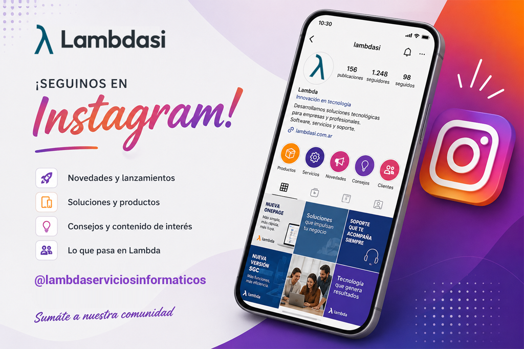 Novedades, tecnología, productos y mucho más: Lambda está en Instagram.